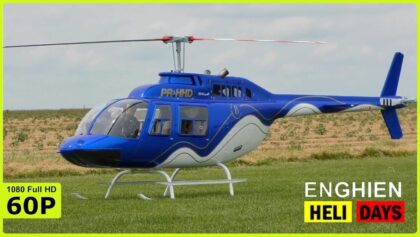 DENNIS ENGEL WITH HIS NEW XXL TURBINE BELL 206 JETRANGER