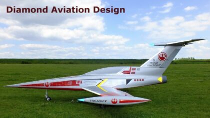 Diamond Aviation Design, jet turbine powered RC model, 2016