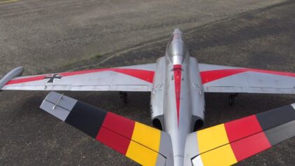FOUGA MAGISTER CM170 RC GERMAN SCALE EDF TURBINE JET MODEL