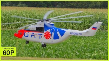 GIANT RC TURBINE EIGHT BLADE MIL MI-26 FIRST BIG FLIGHT