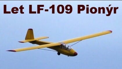Let LF-109 Pionyr, mini scale RC glider, Rokytnice 2020