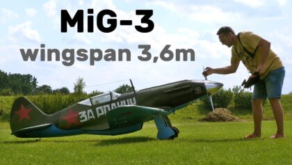 MiG-3 | 3,6m scale RC airplane | 4K | Holesov