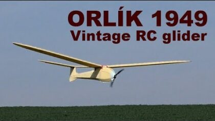 ORLIK 1949, vintage RC glider, 2019