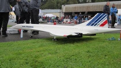Peter Michel RC Concorde Air France Model Turbine Jet Hausen