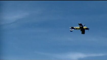 RC Biplane Pitts I’m RCHeliJet on the Rudder heads down.!