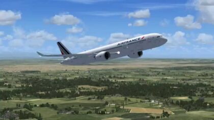 RC HeliJet with New Airbus A-350 start first Time Airport
