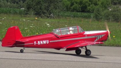 RC SCALE MODEL AIRPLANE ZLIN Z-326 TRENER MASTER DANIEL BOULANGER