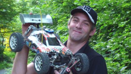 RCHeliJet drive with the Old REX Nitro Buggy full Gas