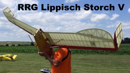 RRG Lippisch Storch V | scale RC flying wing aerobatics