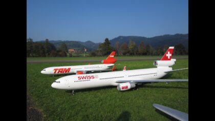 Radio controlled Aircraft McDonnell Douglas MD-11 Swiss und TAM Airline
