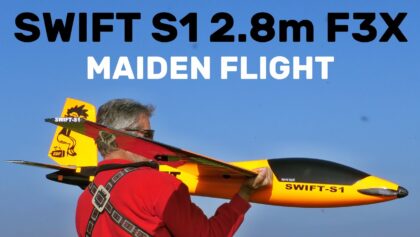 SWIFT S1 2.8m F3X | MAIDEN FLIGHT | sport RC