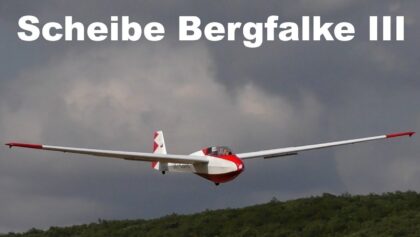 Scheibe Bergfalke III with ATC – Oldtimer weekend AK Brno