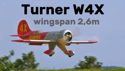 Turner W4X | 2,6m scale RC airplane | 4K |