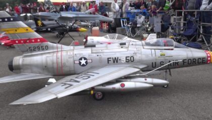 U.S AIR FORCE NORTH AMERICAN F-100 AND F-104G STARFIGHTER TOGETHER