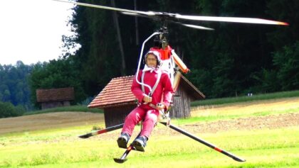 Unusual Device RC Helicopter Flying Motorcycle one Man XROE-1 Rotorcycle