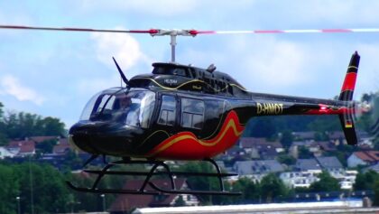 XXL Jet Ranger RC Turbine Helicopter Model Flight