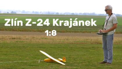 Zlín Z-24 Krajánek | mini scale (1/8) RC glider |