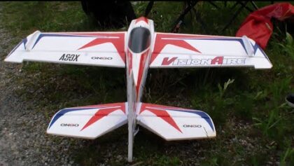 Zürich Brunau RC Airplane VisionAire Acro funfly on the rudder