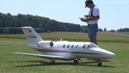 2x Fantastic detailed RC Airliner Turbine Model Flight Performance together