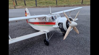 Antonov AN2 Erstflug – Gebaut in Deutschland nach einem VTH-Plan