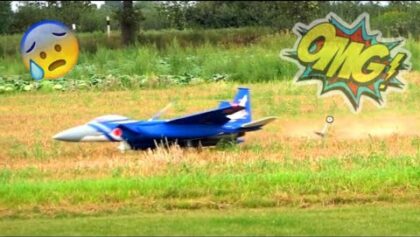 Crashlandung mit einem XXL RC Turbinen Jet | Mitsubishi F-15J