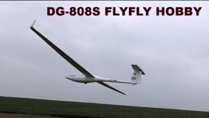 DG-808S FLYFLY HOBBY, maiden flight, RC scale glider, 2018