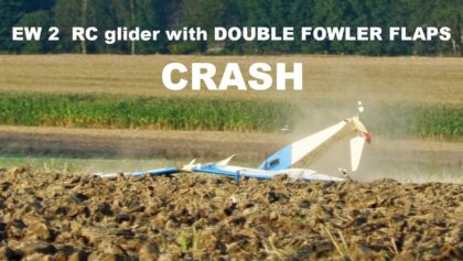 EW 2 | CRASH | scale RC glider with DOUBLE