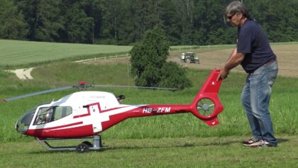 GIANT RC HELICOPTER H120 COLIBRI SWISS TURBINE SCALE MODEL