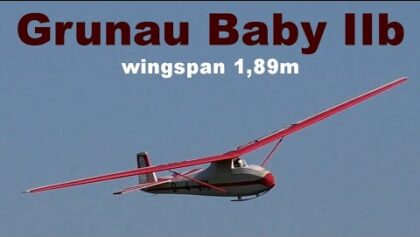 Grunau Baby IIb, mini scale RC glider, 2020