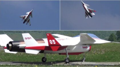 HiMAT Hi-ghly M-aneuverable A-ircraft T-echnology RPRV-870 Rockwell RC Turbine Vektor