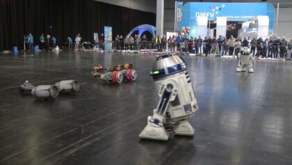 Intermodellbau 2025 – DMFV Indoor Show – StarWars Podracer Action