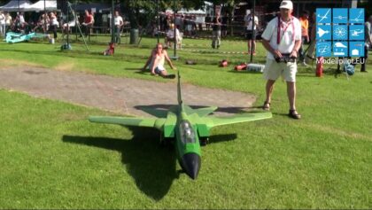 TORNADO RC TURBINE JET AEROBATIC FLIGHT FRITZ REITZ PORZER AIRSHOW