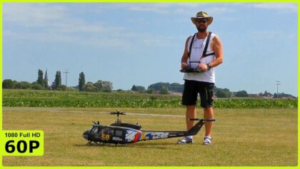 VERY BEAUTIFUL XL RC ELECTRICAL BELL UH 1D SCALE HELICOPTER