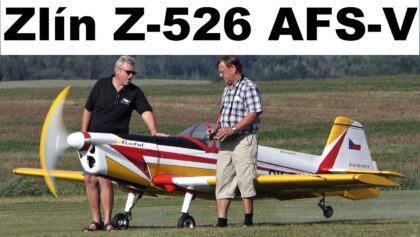 Zlin Z-526 AFS, 98kg giant scale RC airplane, Nesvacily 2020