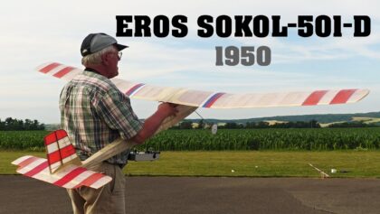 EROS SOKOL-501-D 1950 | Class ALOT | vintage RC plane