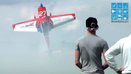 EXTRA 330 LC RC AEROBATIC FLIGHT DOMINIK RUDIES PORZER AIRSHOW