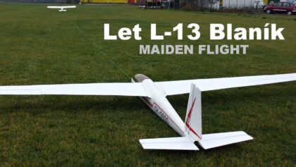 Let L-13 Blanik | scale RC glider | maiden flight
