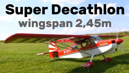 Super Decathlon BLACK HORSE MODEL | 2,45m scale RC airplane
