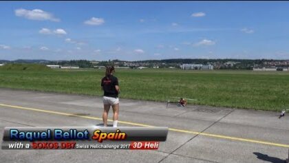World Famous 3D RC Helicopter Women Raquel Bellot with a
