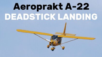 AEROPRAKT A-22 Foxbat FINE DEADSTICK LANDING | 4K | Kotvrdovice