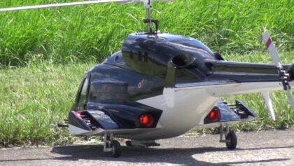 AIRWOLF SCALE RC HELICOPTER AND BK 117C DRF STEFANIE SANCHEZ