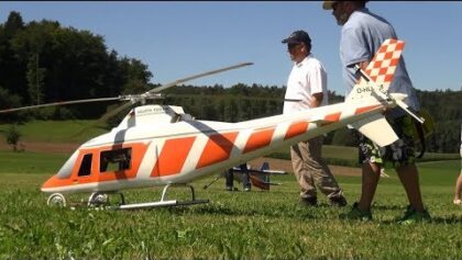 A.L.K FLIGHTDAYS 2017 AGUSTA A-109 MK HUGE RC TURBINE HELICOPTER