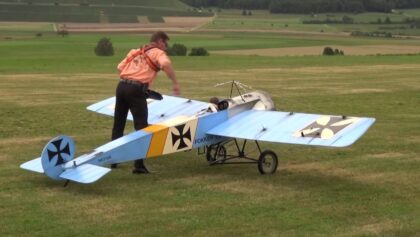 Beat Egli Fokker E.III very Old R/C Plane 65.years MGSH