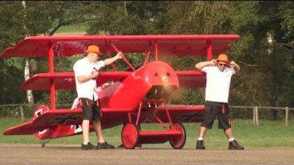 Big Bigger R/C Model Fokker Dr.1 Triplane -WEIGHT 75KG- The
