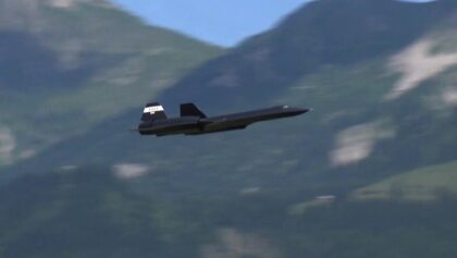 Blackbird SR71 RC Jet Mountain Scenery Turbine Scale Model