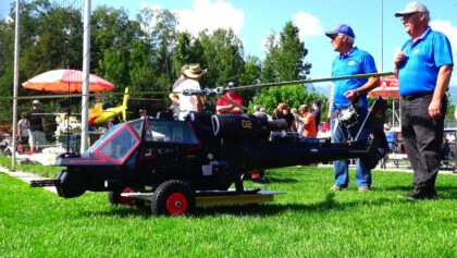 Blue Thunder Amazing RC Scale Turbine Helicopter built in the
