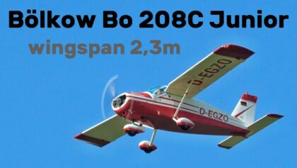 Bölkow Bo 208C Junior | 2,3m scale RC airplane |