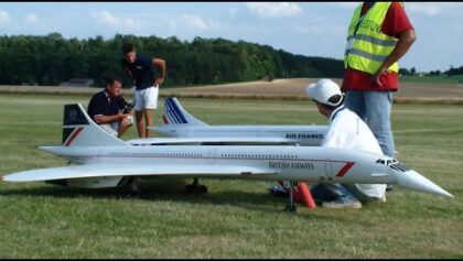 British Airways+Air France Concorde Huge R/C Turbine Model Jets fly