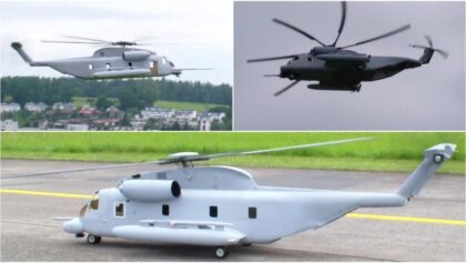 DANGER: SIKORSKY MH-53 WITH REFUEL ARM SYSTEM RC MODEL HELICOPTER