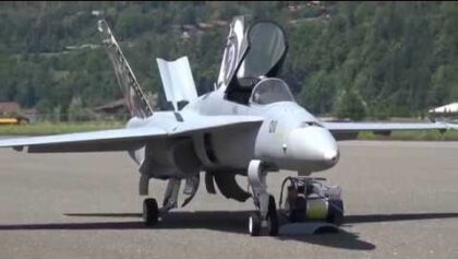 F/A-18 STAFFEL 11 RC SCALE TURBINE MODEL JET MEIRINGEN AFB